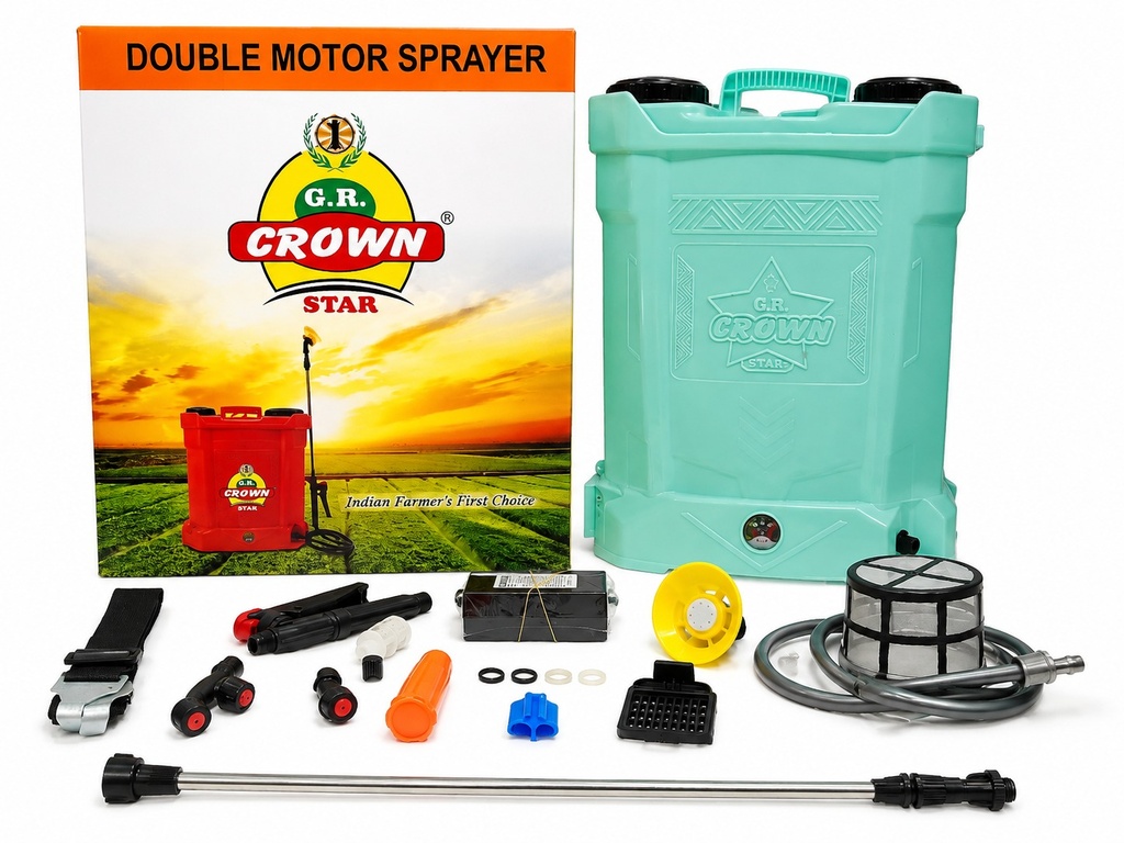(GR) CROWN Star Double Motor (12*14) 20L Spray Pump